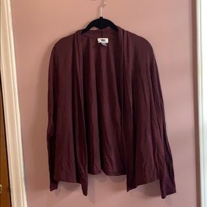 Maroon cardigan